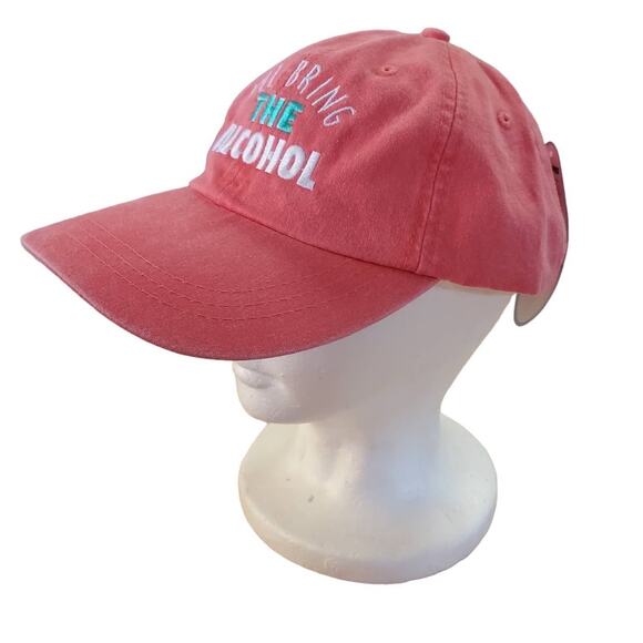 Adams Cool Crown I’ll Bring the Alcohol Pigment Dyed Baseball Cap Hat NWT - Picture 3 of 5